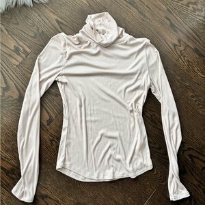 Aritzia Sunday Best Freshman Turtleneck Ribbed Top
